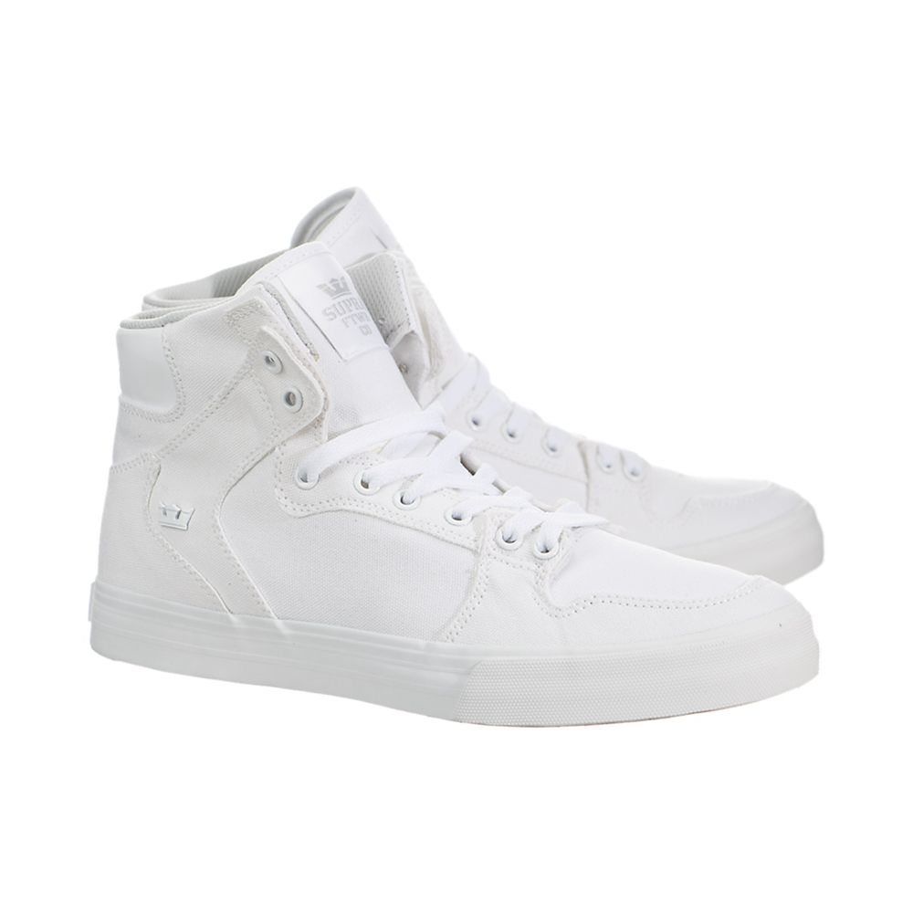 Baskets Montantes Supra Vaider D Blanche Off White/White Homme | MWB-81760081